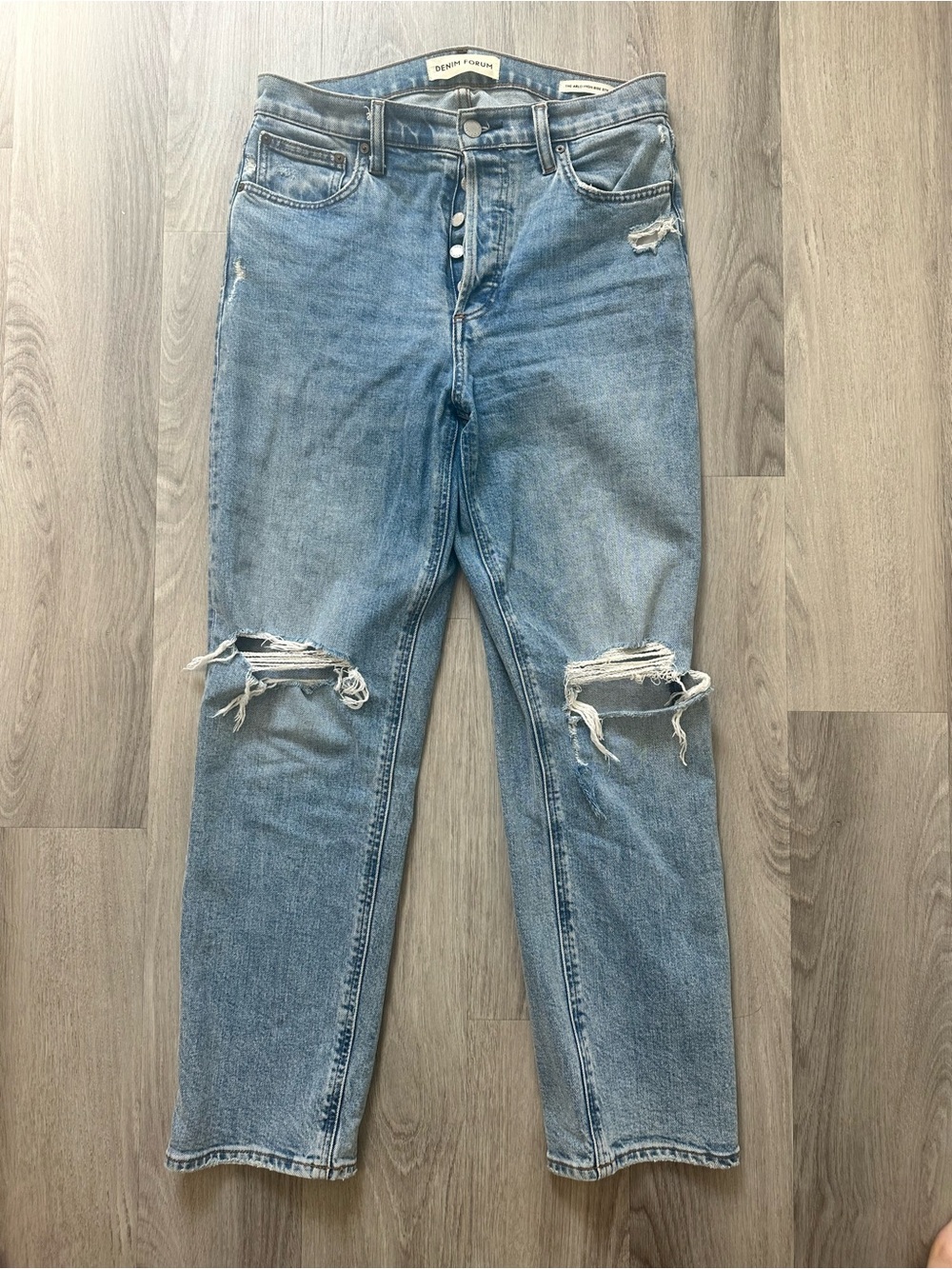 Denim Forum Arlo High Rise Straight